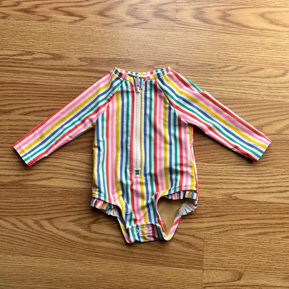 Bundle Of Baby Rash Guard Bathing Suits Size 3-6 Months Size - Picture 6 of 13